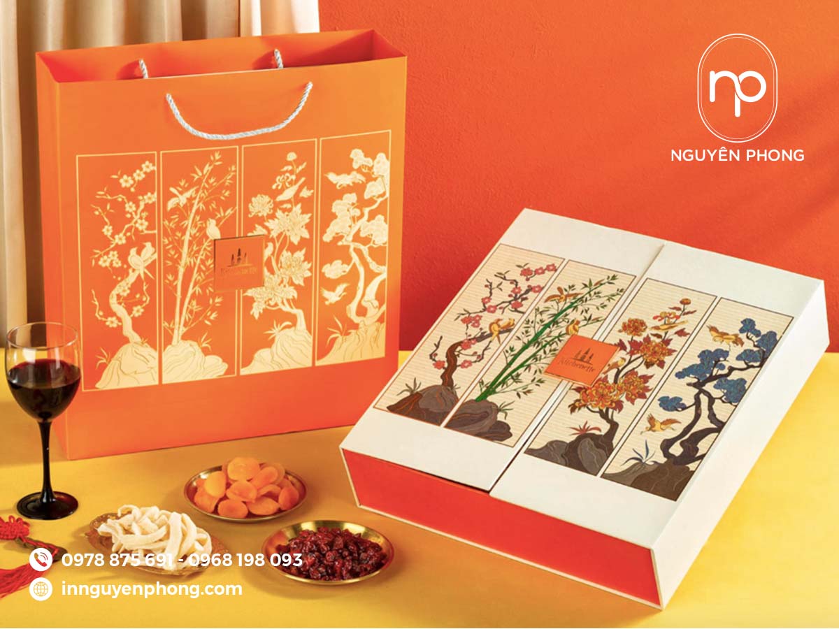 Kiểu dáng hộp cánh bướm thiết kế đẹp mắt đựng quà